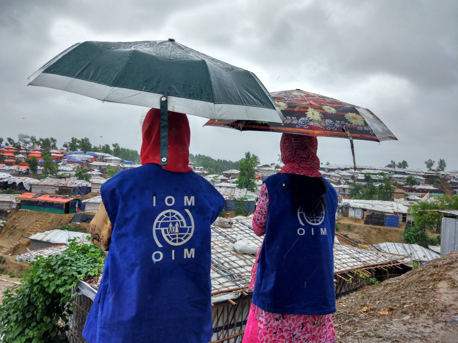 IOM Protection conducts GBV risk mapping during monsoon season in Camp 9, Cox’s Bazar, Bangladesh (Photo credit: Rawshan Zannat/IOM)